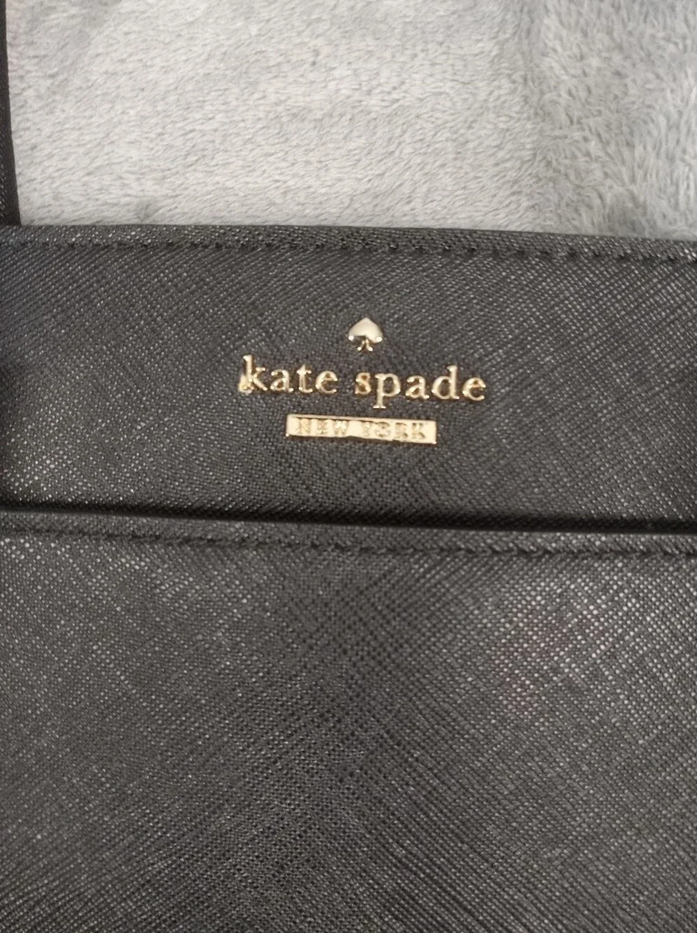 Kate Spade Women's Black Genuine Leather Tote Bag One Size